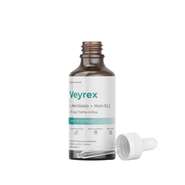 Veyrex L-Metilfolato + Metil B12 (30ML)