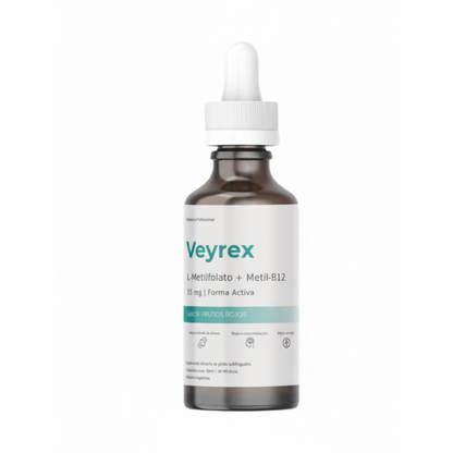 Veyrex L-Metilfolato + Metil B12 (30ML)